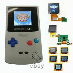 Grey Highlight Game Boy Color GBC Console With Backlight Back Light LCD