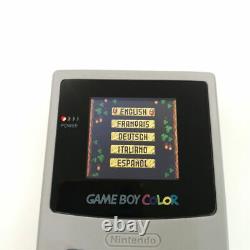 Grey Highlight Game Boy Color GBC Console With Backlight Back Light LCD