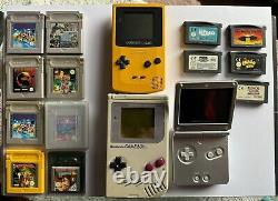 HUGE Gameboy bundle! 3 Consoles 13 Games All Working. Retro Vintage Gaming FUN