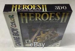 Heroes II Might and Magic (Nintendo Game Boy Color 2000) New Factory Sealed RARE