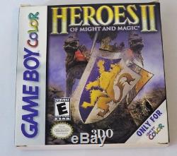 Heroes of Might And Magic ll 2 Game Boy Color CIB Complete in box Game Manual