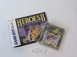 Heroes of Might And Magic ll 2 Game Boy Color CIB Complete in box Game Manual