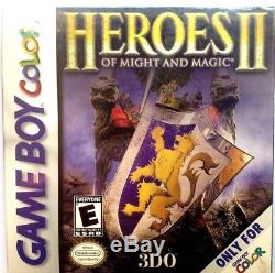Heroes of Might And Magic ll (Game Boy Color) New Sealed