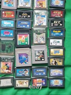 Huge Lot of 76 Nintendo Gameboy Advance Gameboy Color Games Mario Crash Pokemon