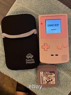 IPS Backlit Sakura Pink Nintendo Gameboy Color GBC Cartridge NES Refurbished