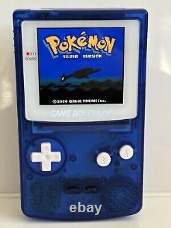 IPS Nintendo Gameboy Color Blue Console GBC Q5 Screen Touch Controls OSD