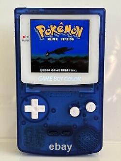 IPS Nintendo Gameboy Color Blue Console GBC Q5 Screen Touch Controls OSD