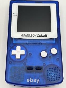 IPS Nintendo Gameboy Color Blue Console GBC Q5 Screen Touch Controls OSD