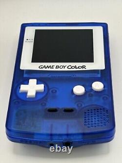 IPS Nintendo Gameboy Color Blue Console GBC Q5 Screen Touch Controls OSD