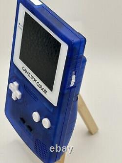 IPS Nintendo Gameboy Color Blue Console GBC Q5 Screen Touch Controls OSD