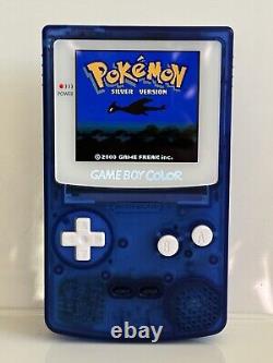 IPS Nintendo Gameboy Color Blue Console GBC Q5 Screen Touch Controls OSD