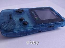 JUNK/BROKEN Nintendo Gameboy Color ANA Clear Blue Limited edition console-d0621