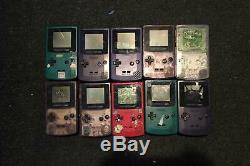 Job Lot X10 Faulty Nintendo Gameboy Color Consoles For Spares Or Repair