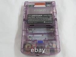 L1639 Nintendo Gameboy Color console Clear Purple yellow & Game Japan GBC
