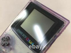 La4652 GameBoy Color Clear Purple BOXED Game Boy Console Japan