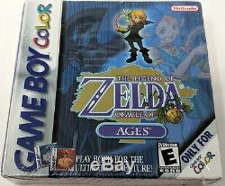Legend of Zelda Oracle of Ages Nintendo Game Boy Color Brand New Sealed