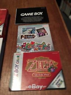 Legend of Zelda Oracle of Ages + Seasons Game Boy Color games complete in box