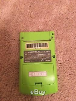 Lime Green Gameboy Color with Accessories & 16 Games