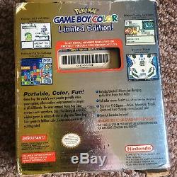 Limited Edition Pokemon Game Boy Color Gold / Silver