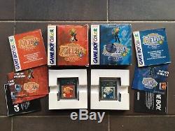 Lot 2 Jeux Nintendo Gameboy Color Complet Zelda Oracle Of Ages & Seasons PAL EUR