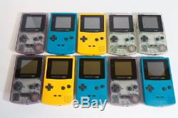 Lot of 10 Nintendo GAME BOY Color Console Gameboy JP Import WORKING NEW SCREEN