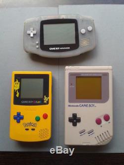 Lote Nintendo Game Boy Clasica + Advance + Color Ed. Pokemon Pantallas Nuevas