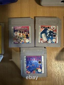 MAKE A OFFER Nintendo Game Boy Grey and Nintendo colour with games