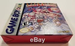 MINT COMPLETE Ghosts'n Goblins (Nintendo Game Boy Color, 1999) Rare