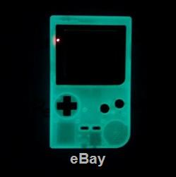 MINT Nintendo GameBoy Pocket GLOW IN THE DARK refurbished System Green color
