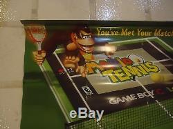 Mario Tennis Game Boy Color Store Display Promotional Banner Promo Donkey Kong