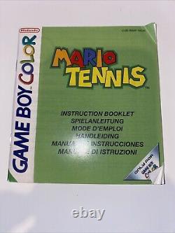 Mario Tennis Nintendo GameBoy Colour Color Boxed