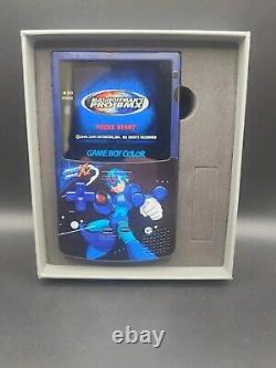 Mega Man X Boxed Nintendo Gameboy Color Console GBC Laminated Q5 IPS Screen UK
