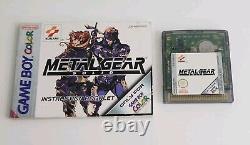 Metal Gear Solid Game Boy Colour Color Game And Manual. GENUINE. Working VGC