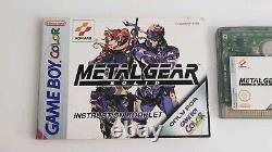 Metal Gear Solid Game Boy Colour Color Game And Manual. GENUINE. Working VGC