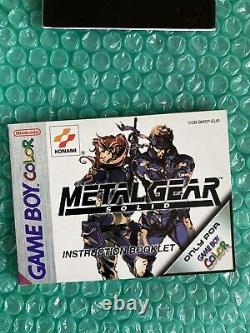 Metal Gear Solid Ghost Babel Nintendo Game Boy Color UK PAL BOXED