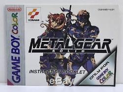 Metal Gear Solid (Nintendo Game Boy Color, 2000) European Version