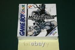 Metal Gear Solid (Nintendo Game Boy Color) NEW SEALED H-SEAM, MINT & RARE