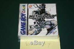 Metal Gear Solid (Nintendo Game Boy Color) NEW SEALED H-SEAM, NEAR-MINT & RARE