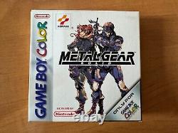 Metal Gear Solid Nintendo Gameboy Color PAL EUR BOXED CIB Great Condition