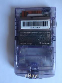 Modded AGS 101 Nintendo Game Boy Color atomic purple Handheld System BACKLIT