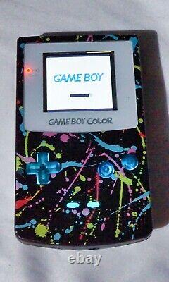 Modified Game Boy Colour IPS Screen, Wireless Recharge, LED Buttons & More