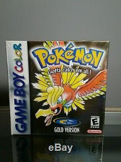 NEAR MINT NO CREASES Pokemon Gold Version Game Boy Color Factory Sealed NEW