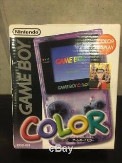 NEW Gameboy Color Clear Purple Console JAPAN RARE COLLECTORS ITEM F/S