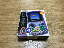 NEW Gameboy Color Clear Purple Console Japan System BRAND NEW FOR COLLECTION