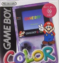 NEW Gameboy Color Clear Purple Jusco Console Japan LAST ONE IN THE WORLD-rare