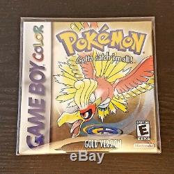 NEW MINT Condition Pokemon Gold Factory Sealed Gameboy Color Authentic RARE