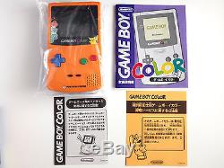 NEW Nintendo GAME BOY COLOR ORANGE CONSOLE JAPAN POKEMON CENTER LIMITED MODEL