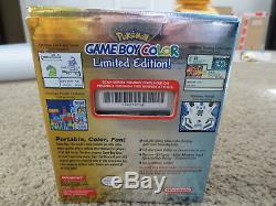 NEW Nintendo Game Boy Color Pokemon Limited Edition Handheld System Gold