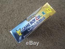 NEW Nintendo Game Boy Color Pokemon Limited Edition Handheld System Gold