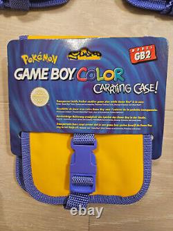 NEW Retro Vintage LOT OF 5 Pokemon Nintendo Gameboy Game Boy Color Bag Cases GBC